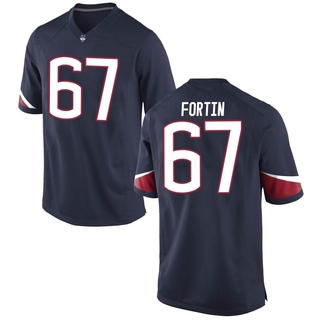Christopher Fortin Game Navy Youth UConn Huskies Football Jersey